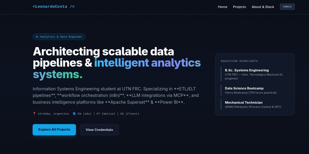 Cloud-Native Data Engineering Portfolio & AWS Architecture